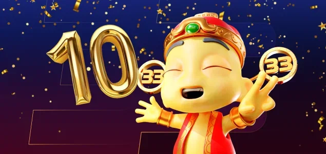 Uwin33 account verification reward banner showing MYR10 free credit