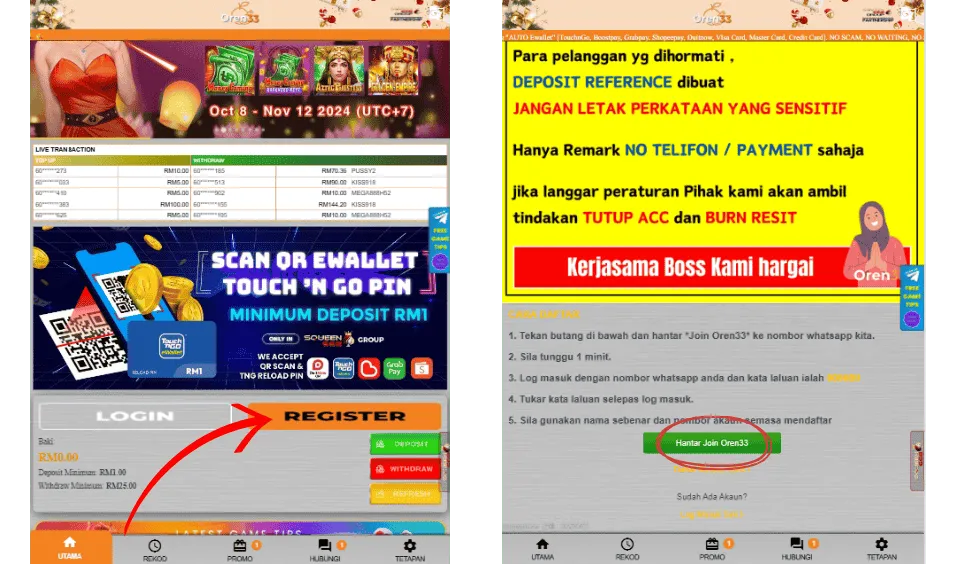 Oren33 register
