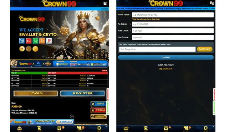 crown99 register