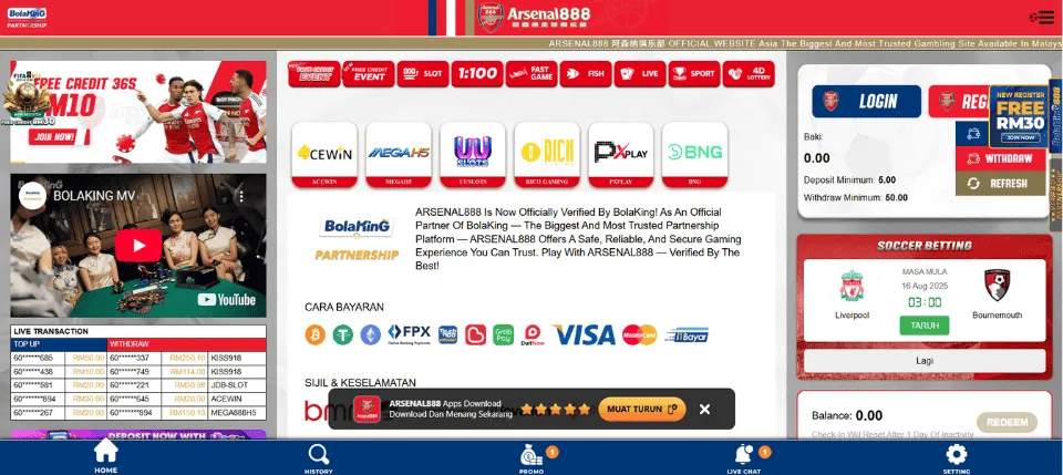 Arsenal888 casino